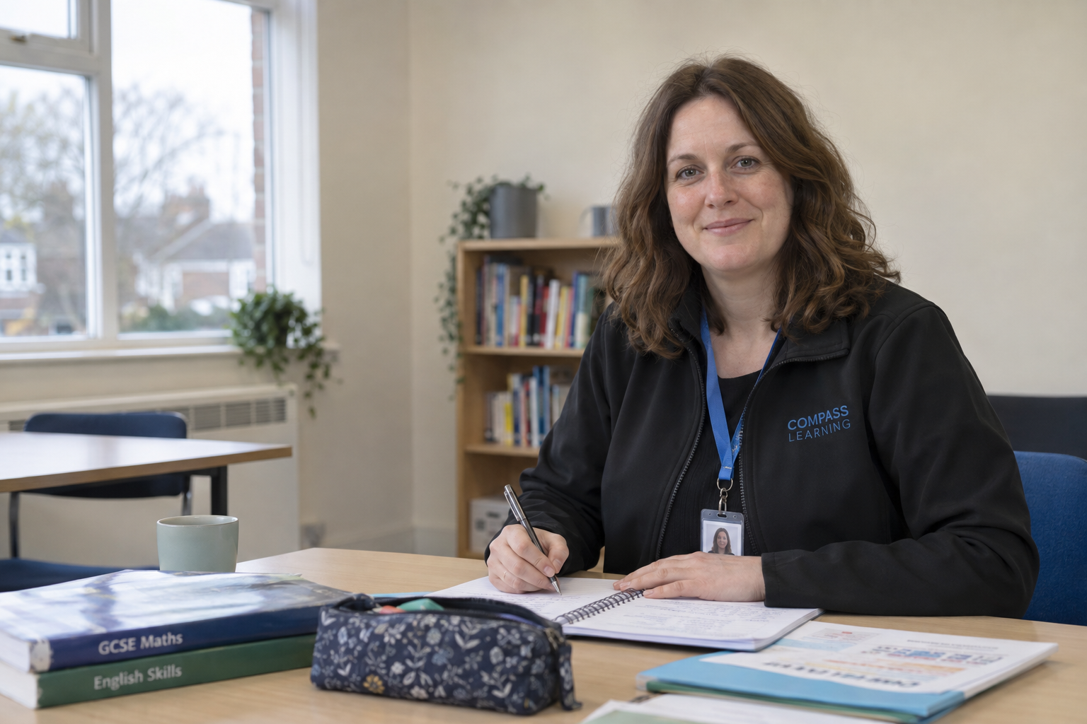 Compass tutor working with a young person